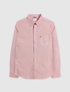 Brighton Oxford Organic Shirt - Light Red
