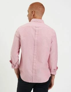 Brighton Oxford Organic Shirt - Light Red -clothing Shop M407BEN0002 LIGHT RED 4
