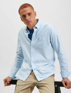 Brighton Oxford Organic Shirt - Sky Blue