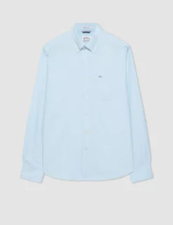 Brighton Oxford Organic Shirt - Sky Blue -clothing Shop M407BEN0002 SKYBLUE 1