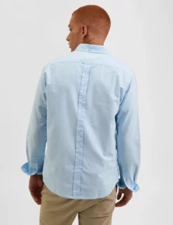 Brighton Oxford Organic Shirt - Sky Blue -clothing Shop M407BEN0002 SKYBLUE 5 scaled