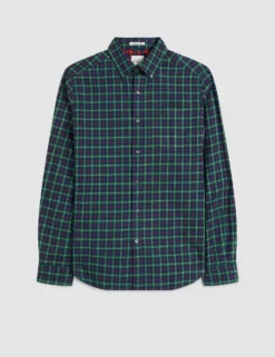 House Tartan Twill Shirt - Green 7 House Tartan Twill Shirt - Green -clothing Shop M407BEN0003 GREEN 1