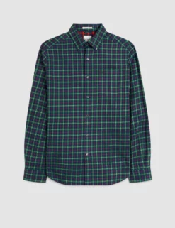 Custom House Tartan Shirt - Green -clothing Shop M407BEN0003 GREEN 1 1 cec24099 4d68 4d18 a7a9 f261769728da