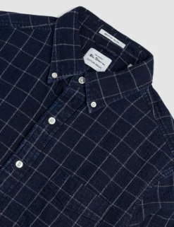 Dalston Blues Beatnik Wash Overshirt - Indigo Check -clothing Shop M407BEN0004 2