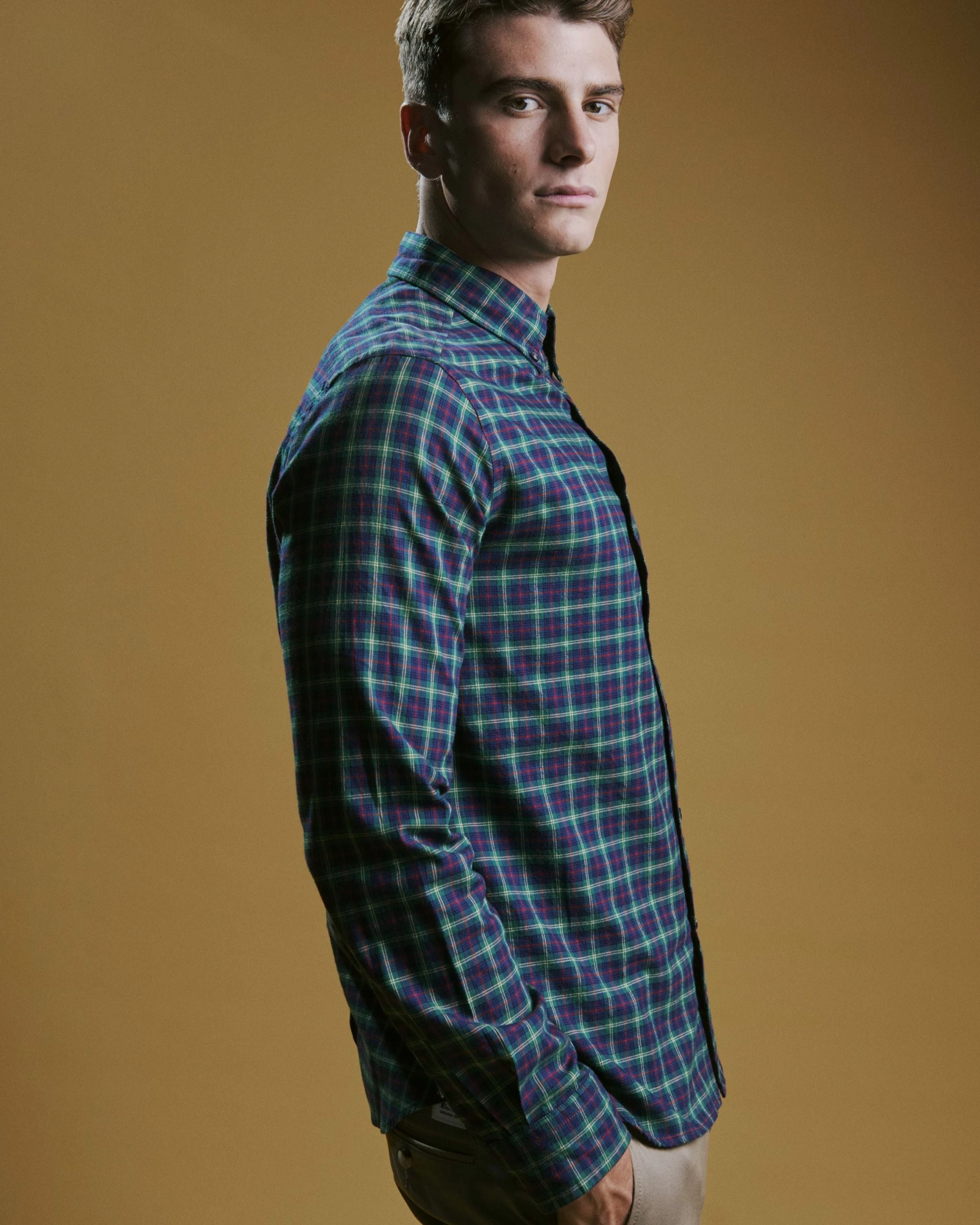 House Tartan Twill Shirt - Green 1 House Tartan Twill Shirt - Green