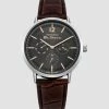 Men's Strap Watch, 40mm - Brown/Grey/Silver