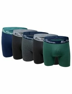 Men's 5-Pack No-Fly Cotton Stretch Boxer Briefs - Multi