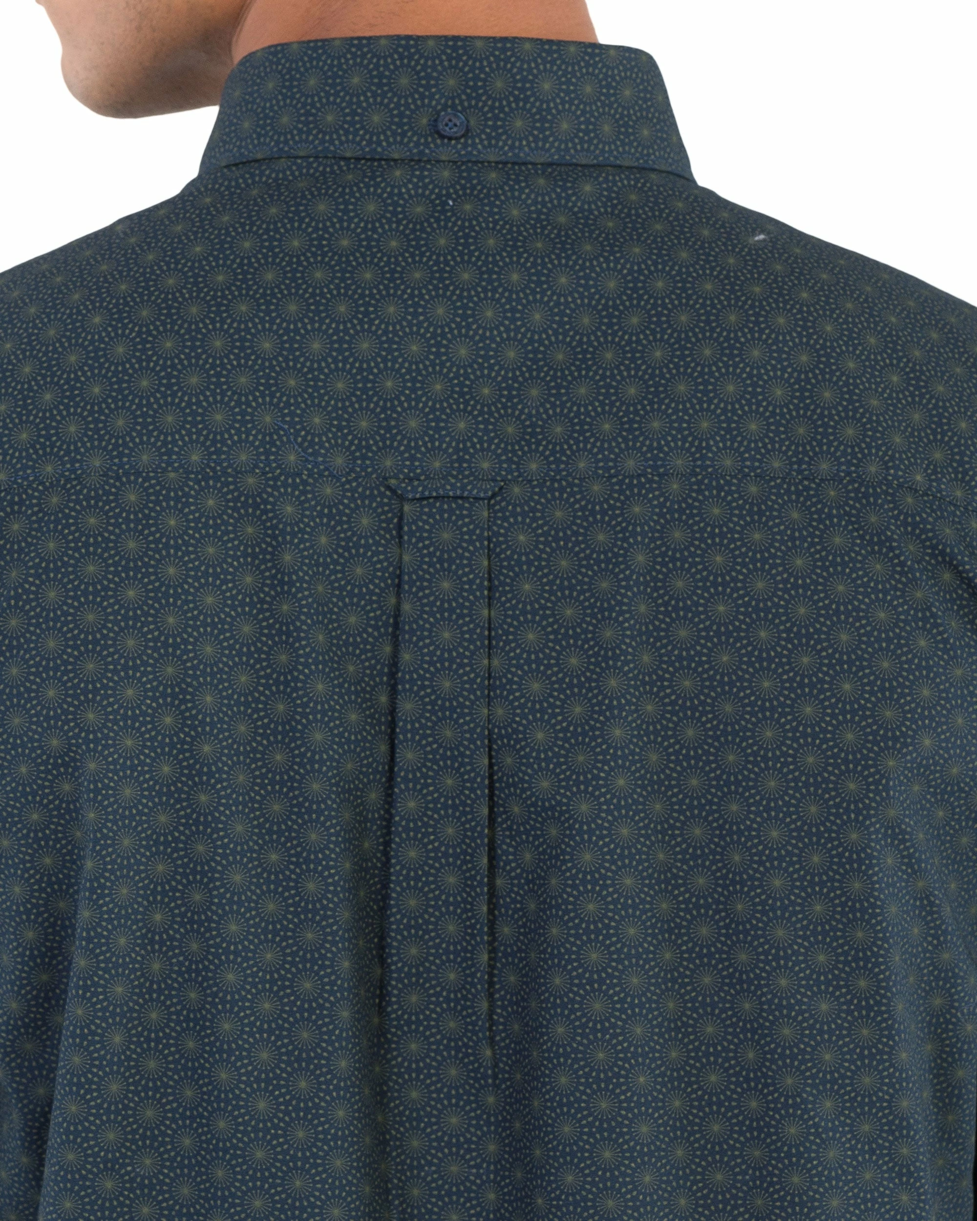Long-Sleeve Target Floral Print Shirt - Navy 4 Long-Sleeve Target Floral Print Shirt - Navy - Image 4