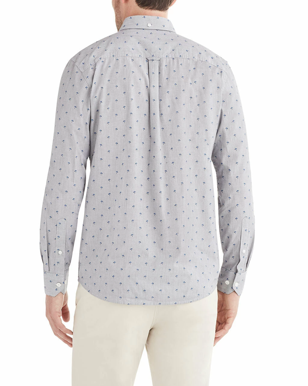 Long-Sleeve Umbrella Stripe Shirt - Light Blue 2 Long-Sleeve Umbrella Stripe Shirt - Light Blue - Image 2