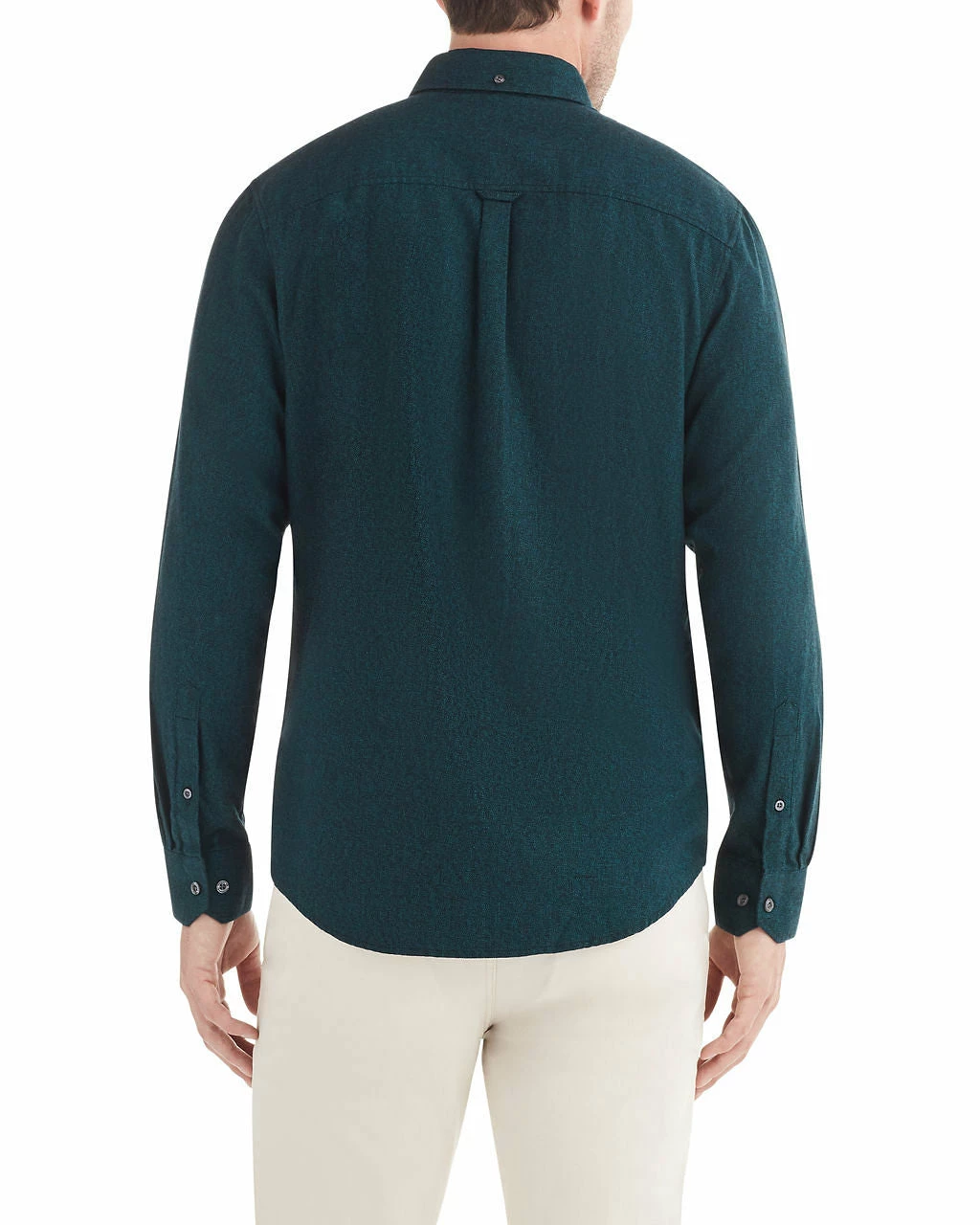 Long-Sleeve Twisted Brushed Shirt - Shaded Spruce 2 Long-Sleeve Twisted Brushed Shirt - Shaded Spruce - Image 2