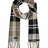 Men's Plaid Scarf - True Black/Cornstalk