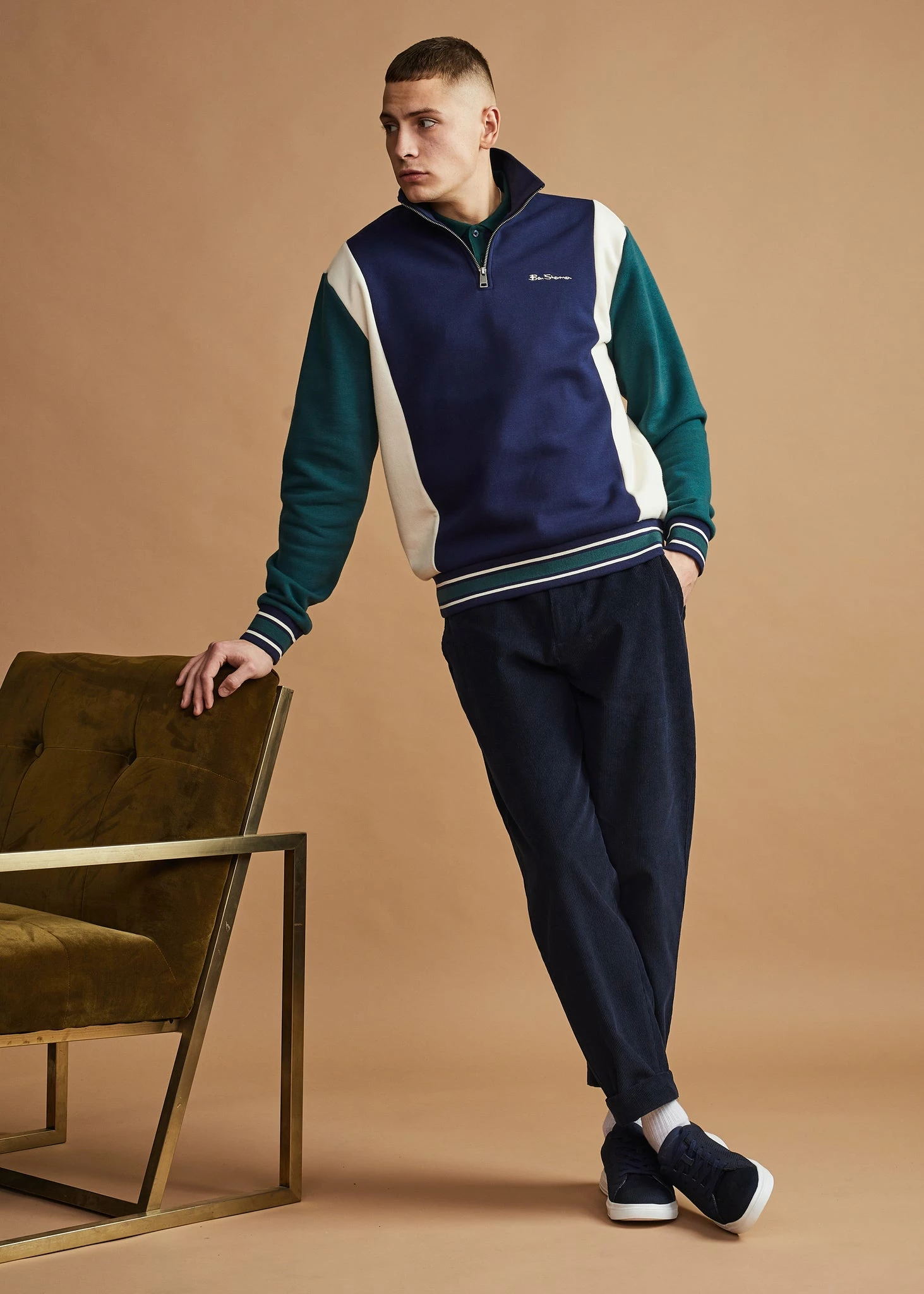 Colorblock Half-Zip Sport Sweatshirt 6 Colorblock Half-Zip Sport Sweatshirt - Image 6