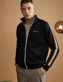 Signature Zip-Through Track Jacket - Black