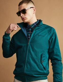 Signature Harrington Jacket - Ocean Green