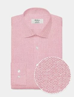 Custom Brighton Oxford Organic Shirt - Light Red