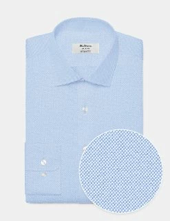 Custom Brighton Oxford Organic Shirt - Pale Blue