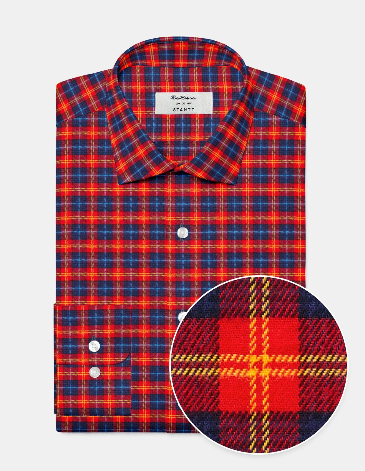 Custom House Tartan Shirt - Red 1 Custom House Tartan Shirt - Red