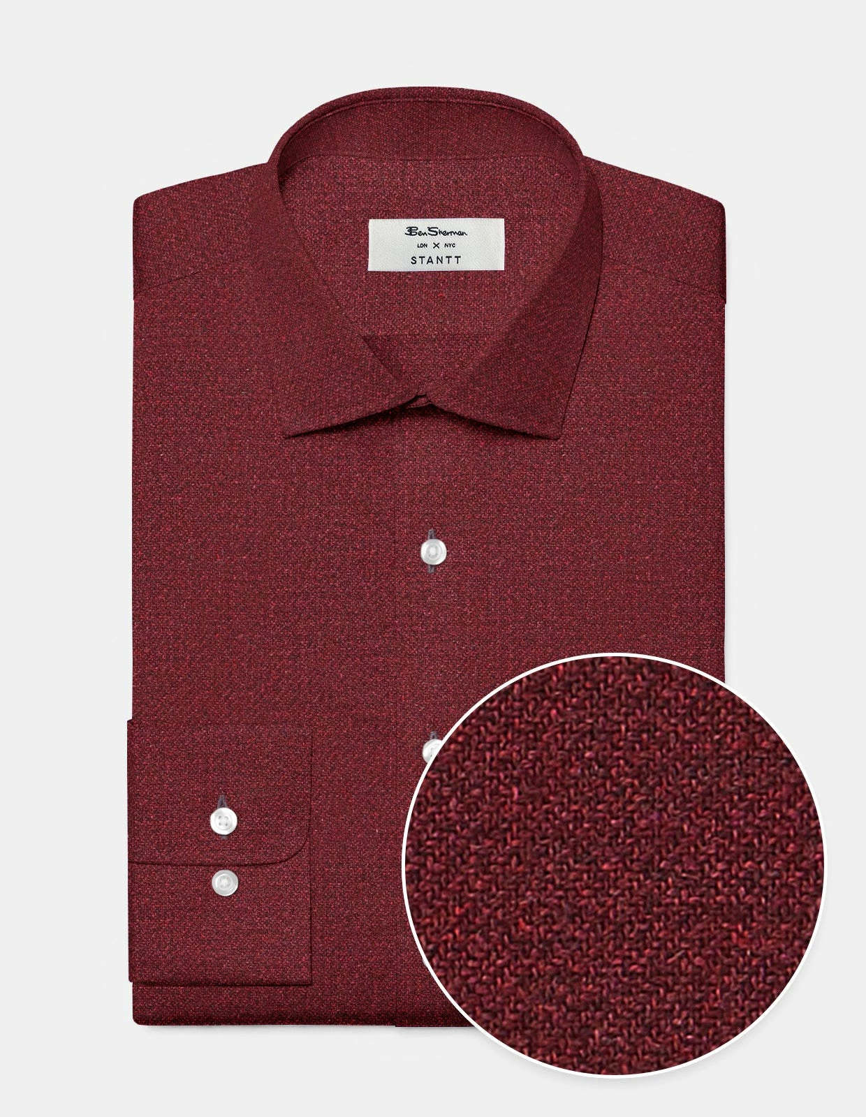 Custom Uniform Flannel Shirt - Merlot 1 Custom Uniform Flannel Shirt - Merlot