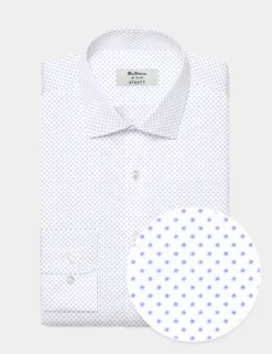 Custom Performance Organic Geo Print Shirt - Purple