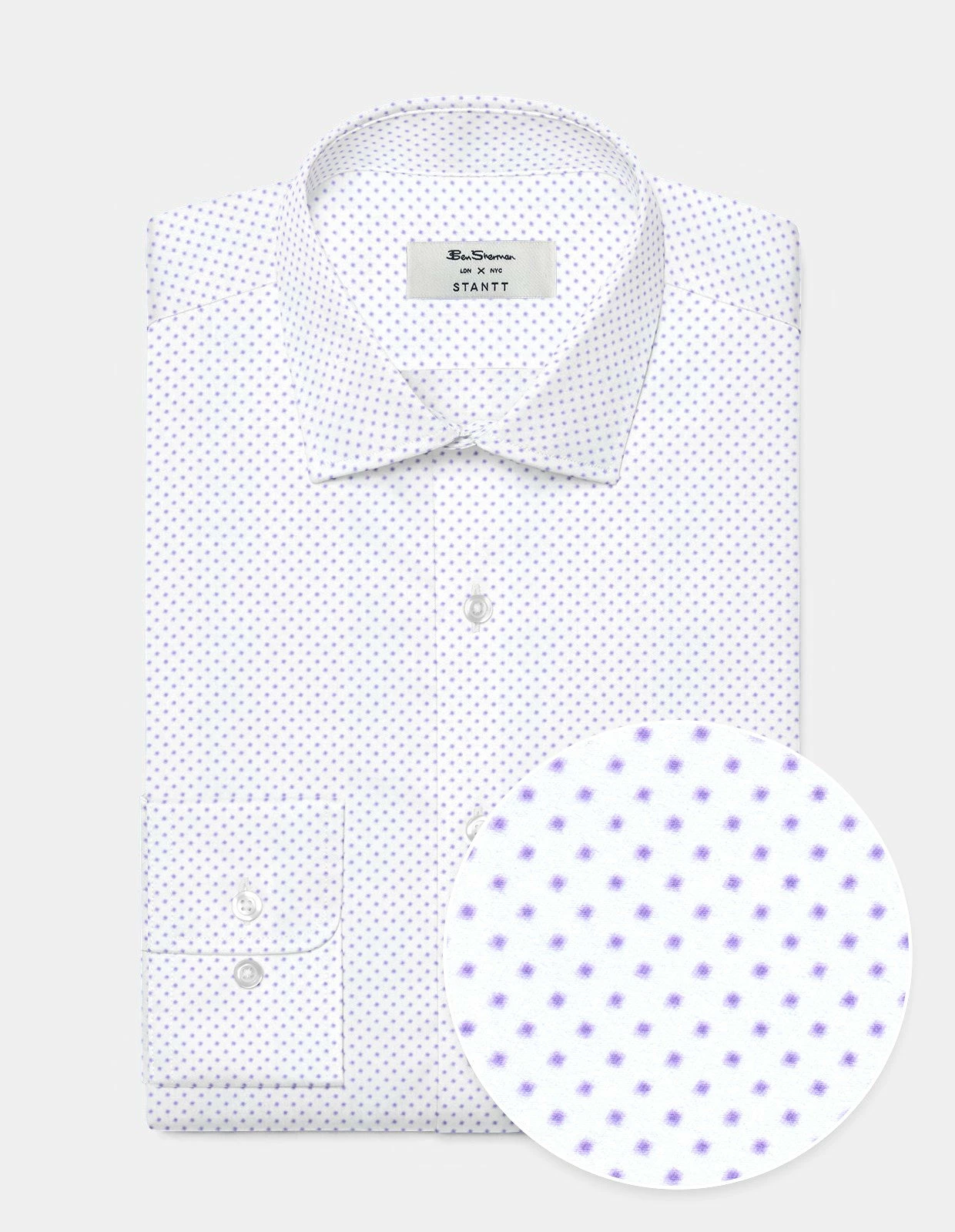 Custom Performance Organic Geo Print Shirt - Purple 1 Custom Performance Organic Geo Print Shirt - Purple