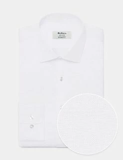 Custom Brighton Oxford Organic Shirt - White