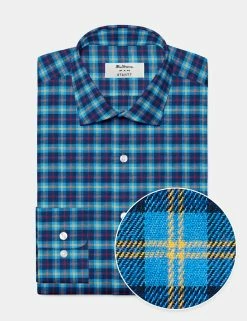 Custom House Tartan Shirt - Navy
