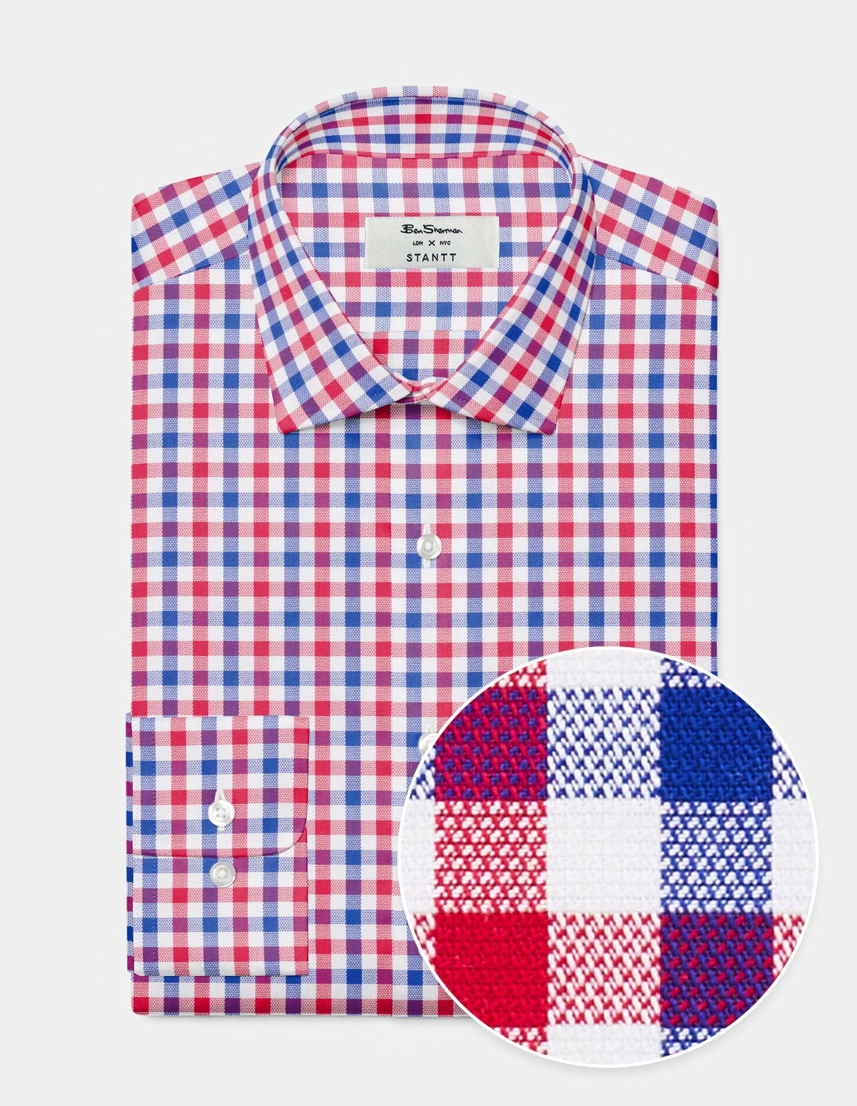 Custom Heritage Gingham Check Shirt - Red 1 Custom Heritage Gingham Check Shirt - Red