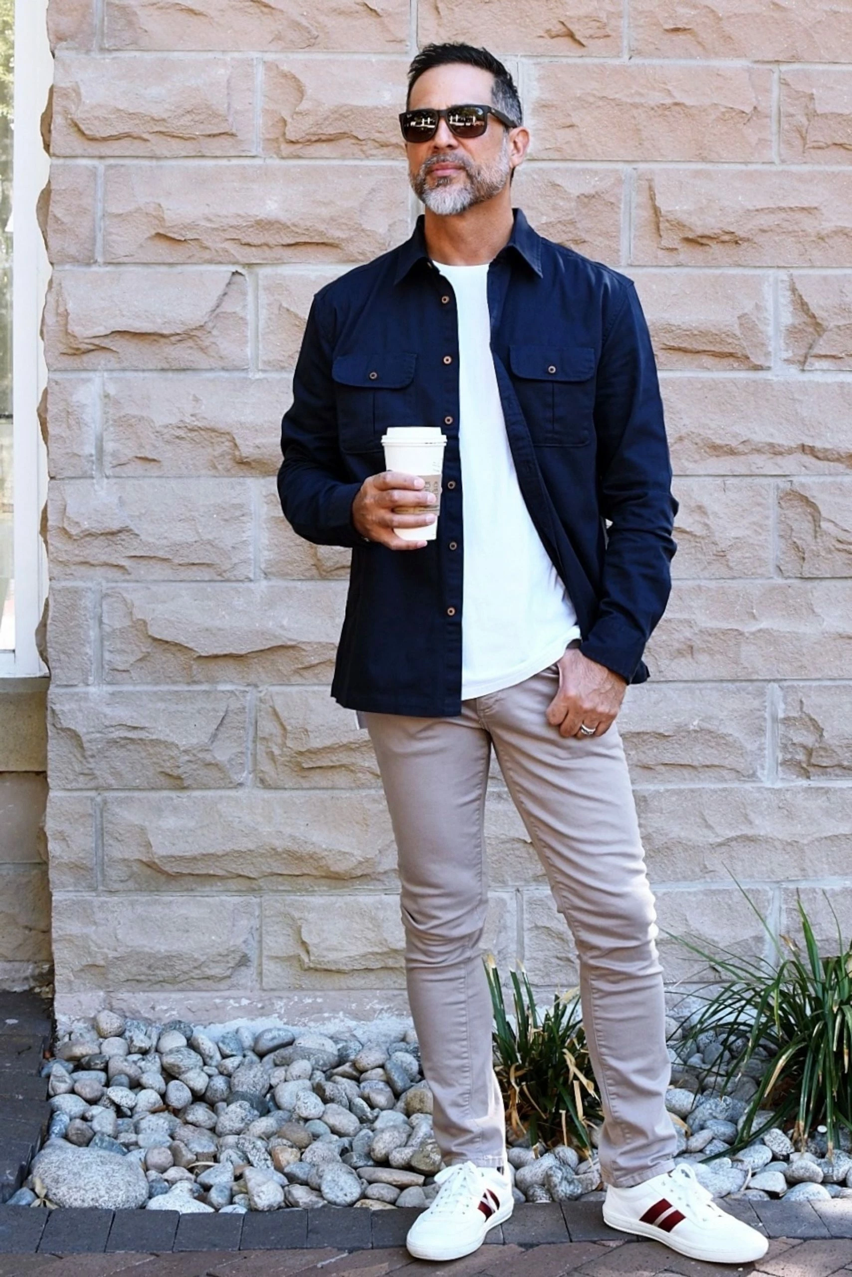 Cotton Twill Long-Sleeve Overshirt 2 Cotton Twill Long-Sleeve Overshirt - Image 2