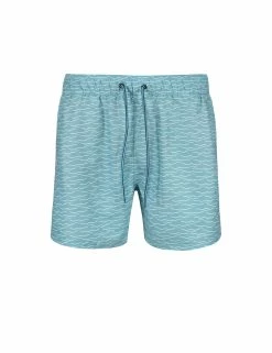 Men's Navagio Printed Swim Short - Turquoise -clothing Shop l5 3518 bs turq mens navagio printed swim short turquoise flatfront