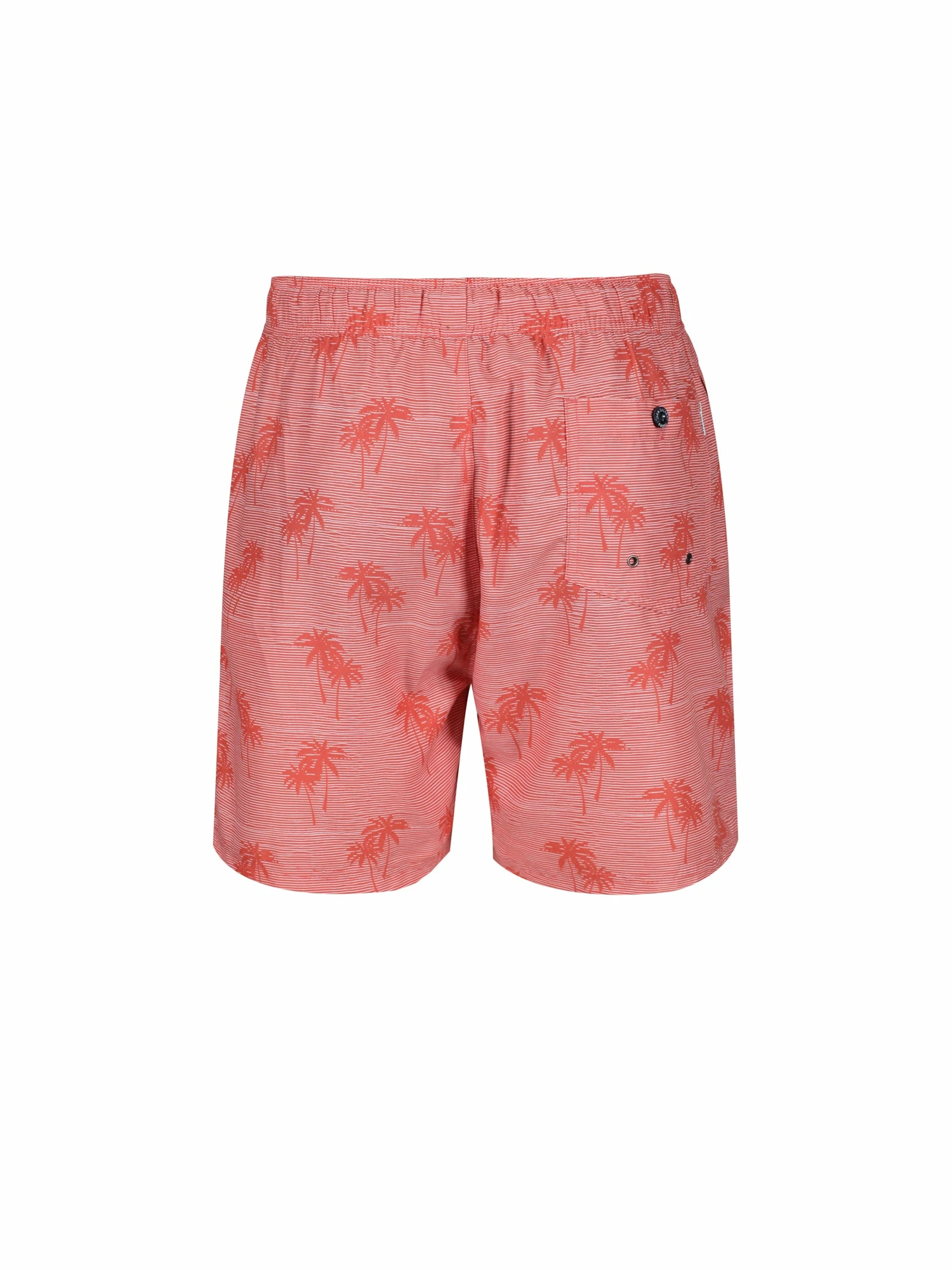 Men's Unawatuna Tropical Print Swim Short - Coral 5 Men's Unawatuna Tropical Print Swim Short - Coral - Image 5