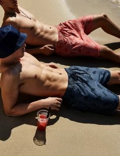 Men's Unawatuna Tropical Print Swim Short - Coral 7 Men's Unawatuna Tropical Print Swim Short - Coral -clothing Shop l5 3519 bs cor mens unawatuna tropical print swim short coral model