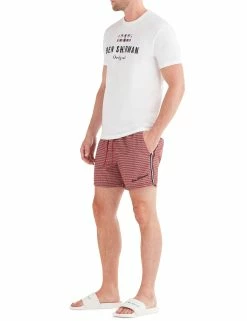 Men's Mandalay Geo Print Swim Short - Pink