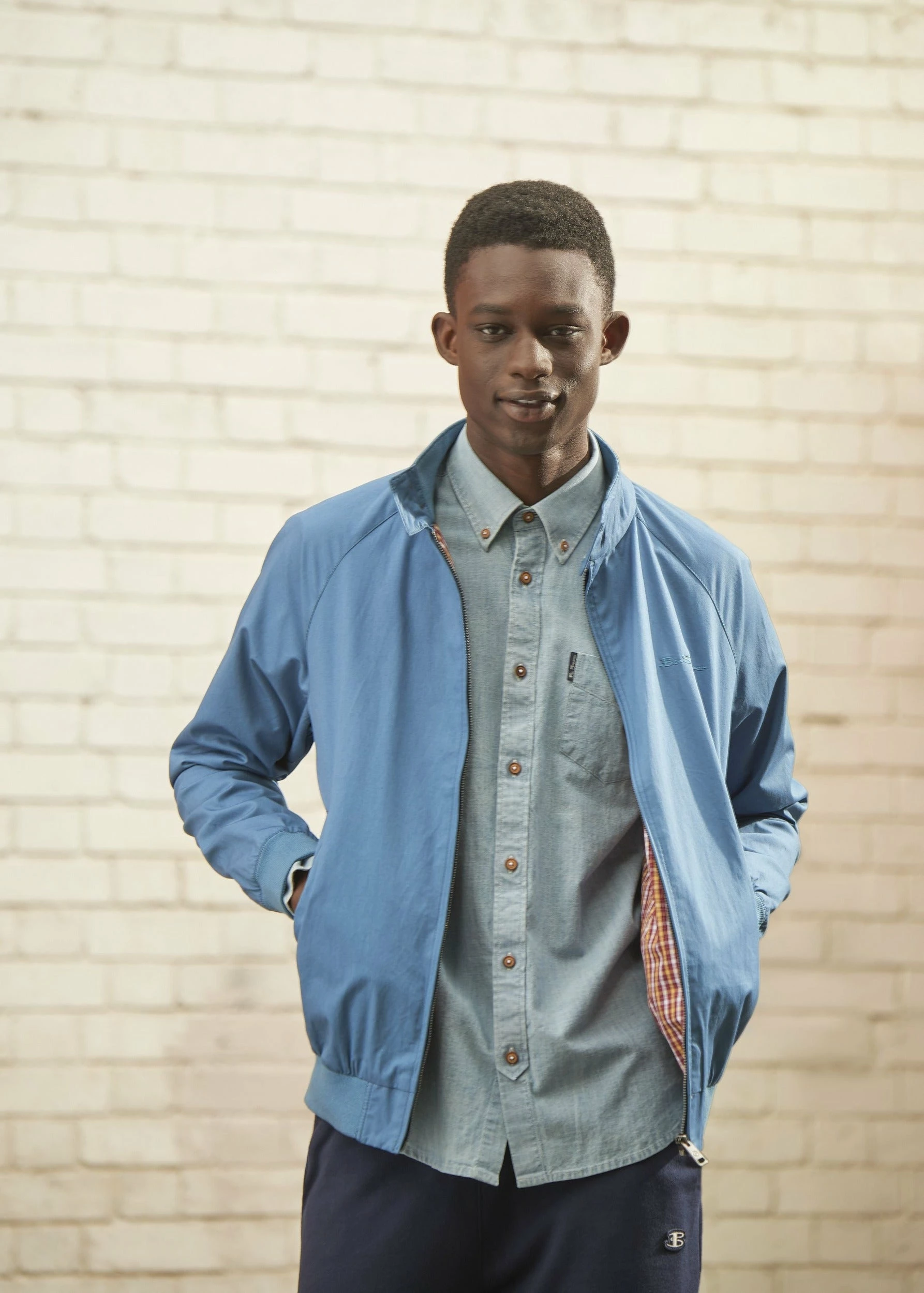 Signature Harrington Jacket - Wedgewood Blue 1 Signature Harrington Jacket - Wedgewood Blue