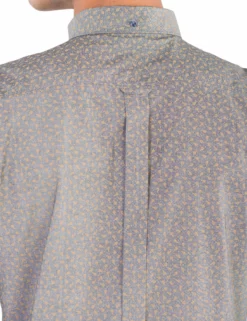 Long-Sleeve Chambray Tulip Shirt - Black 9 Long-Sleeve Chambray Tulip Shirt - Black -clothing Shop ma18f50798 290.back detail