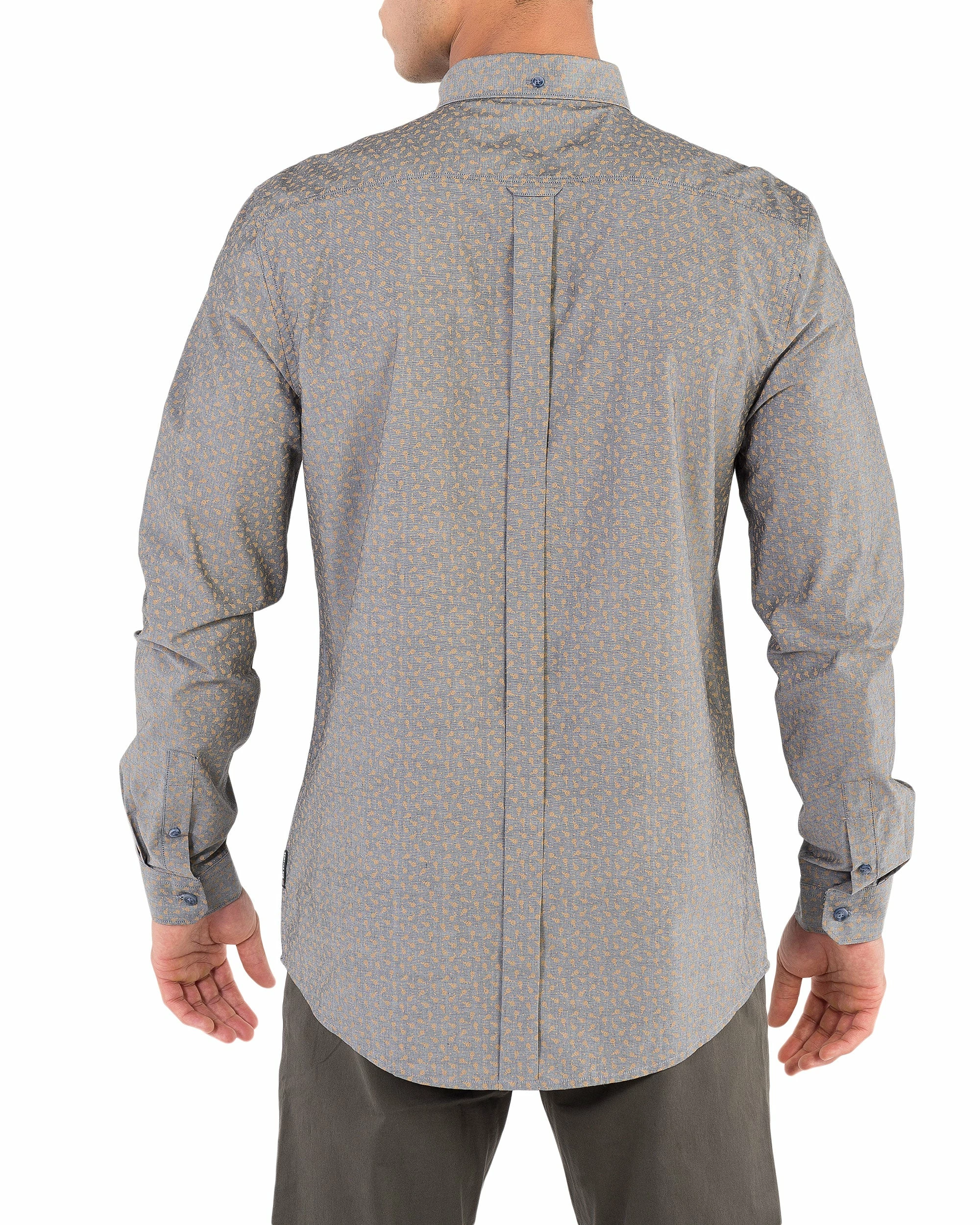 Long-Sleeve Chambray Tulip Shirt - Black 2 Long-Sleeve Chambray Tulip Shirt - Black - Image 2