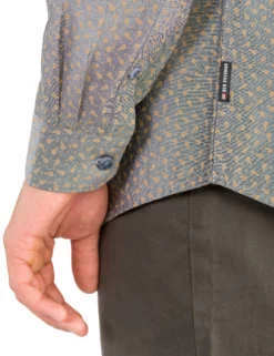 Long-Sleeve Chambray Tulip Shirt - Black 7 Long-Sleeve Chambray Tulip Shirt - Black -clothing Shop ma18f50798 290.side detail