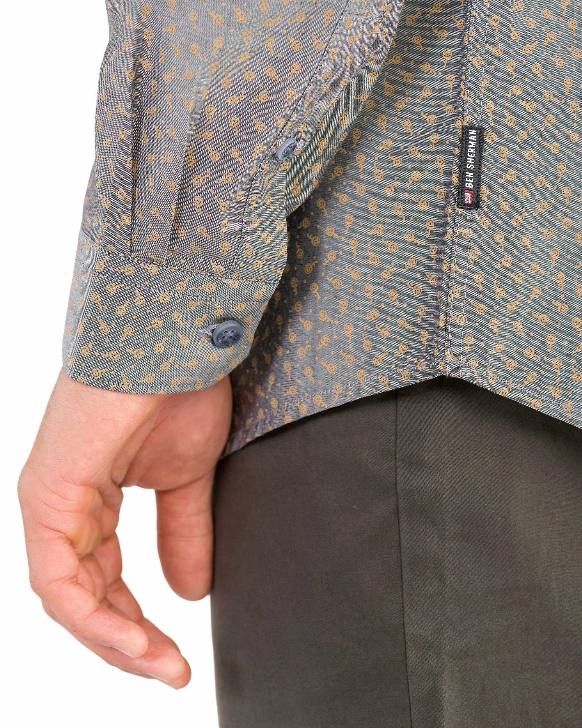 Long-Sleeve Chambray Tulip Shirt - Black 3 Long-Sleeve Chambray Tulip Shirt - Black - Image 3