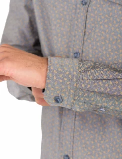 Long-Sleeve Chambray Tulip Shirt - Black 8 Long-Sleeve Chambray Tulip Shirt - Black -clothing Shop ma18f50798 290.sleeve detail