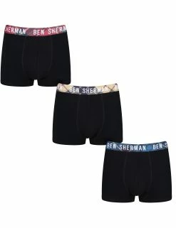 Mason Men's 3-Pack Fitted No-Fly Boxer-Briefs - Black