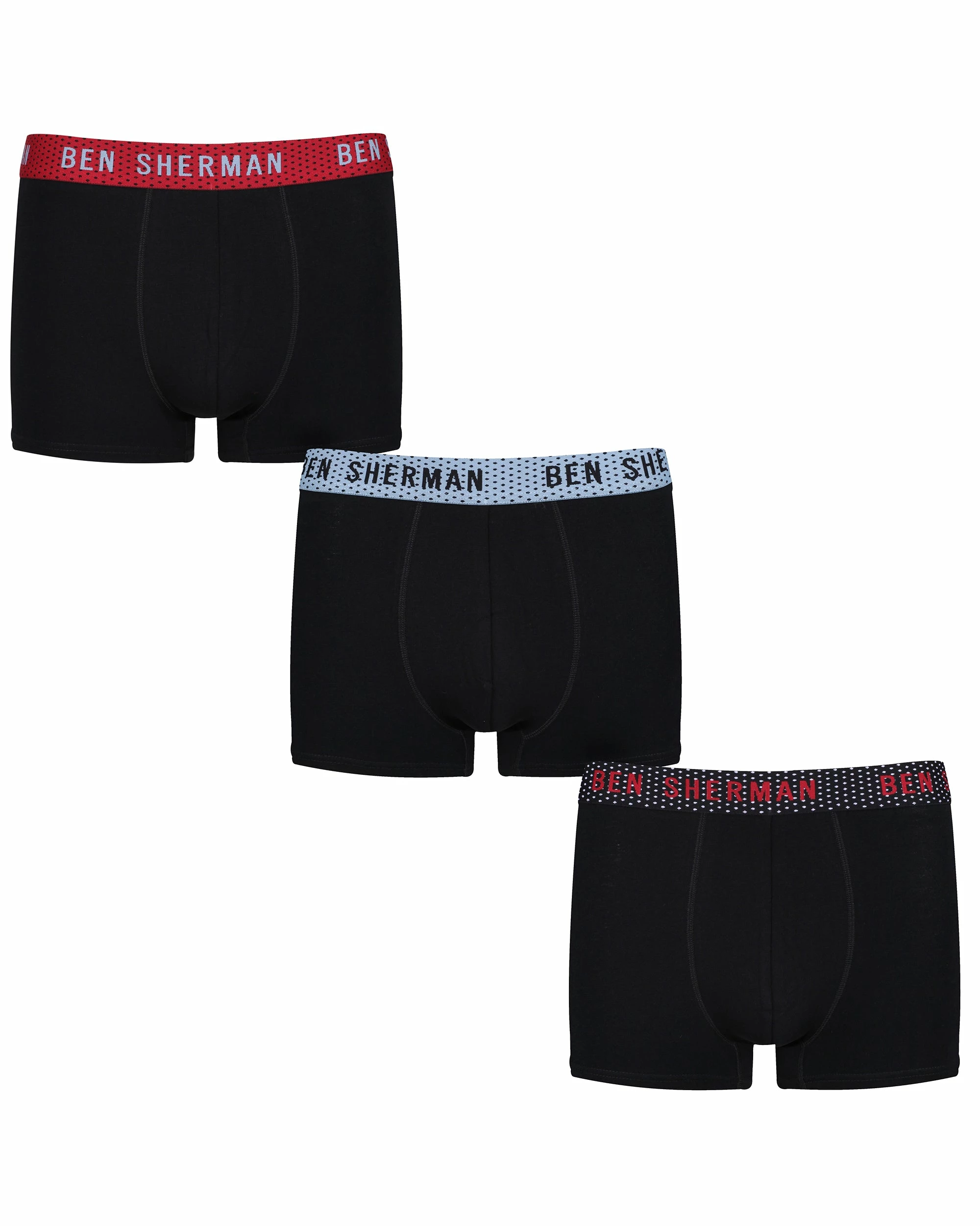 Ethan Men's 3-Pack Fitted No-Fly Boxer-Briefs - Black 1 Ethan Men's 3-Pack Fitted No-Fly Boxer-Briefs - Black