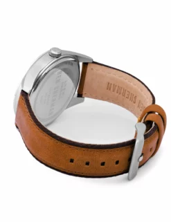 Men's Spitalfields Outdoor Watch - Tan/White/Silver 5 Men's Spitalfields Outdoor Watch - Tan/White/Silver -clothing Shop wb027t mens spitalfields outdoor watch with tan leather strap matte white dial back