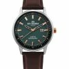 Men's Daltrey Professional Watch - Brown/Green/Silver