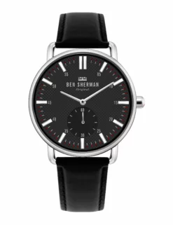 Men's Brighton City Watch - Black/Black/Silver