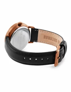 Men's Portobello Heritage Watch - Black/Black/Brown -clothing Shop wb034 b portobello heritage watch black black brown back