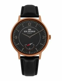 Men's Portobello Heritage Watch - Black/Black/Brown
