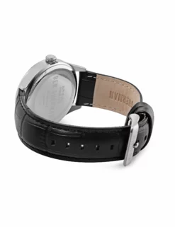 Men's Harrison City Watch - Black/Silver/Silver -clothing Shop wb035b mens harrison city watch with black leather strap silver dial silver case back