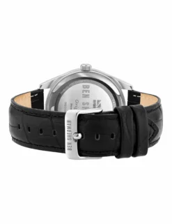 Men's Spitalfields Heritage Watch - Black/Black/Silver -clothing Shop wb039 bb spitalfields heritage watch black black silver back