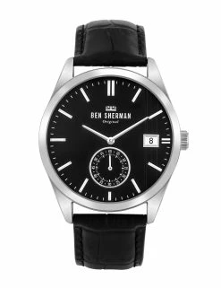 Men's Spitalfields Heritage Watch - Black/Black/Silver