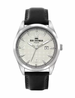 Men's Carnaby Check Watch - Black/Off-White/Silver