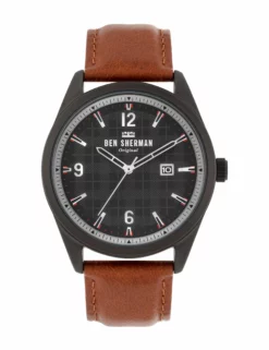 Men's Carnaby Check Watch - Tan/Black/Black